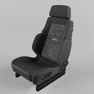 3D model RECARO Orthoped Nardo black Artista black Seat
