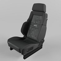 RECARO Orthoped Nardo black Artista black Seat 3D model