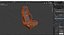 RECARO Orthoped Nardo black Artista black Seat 3D model