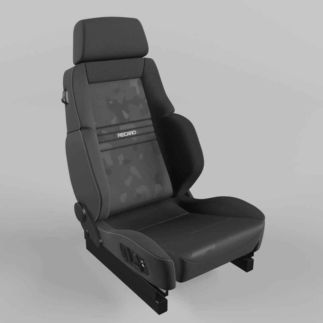 3D Model RECARO Orthoped Nardo Black Artista Black Seat - TurboSquid ...