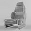 RECARO Orthoped Nardo black Artista black Seat 3D model