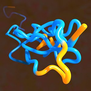 Folded and Unfolded Protein Chain