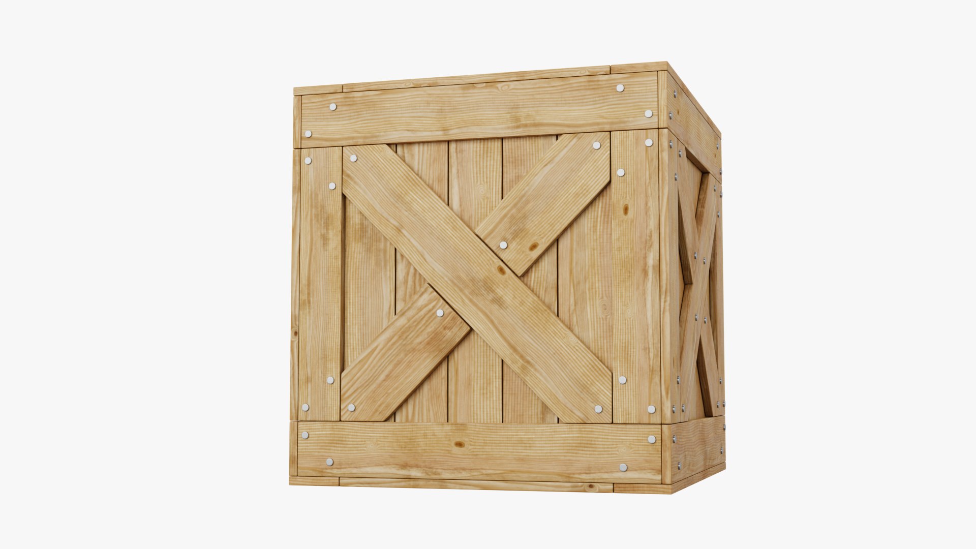 3D Wooden Box model - TurboSquid 2048941