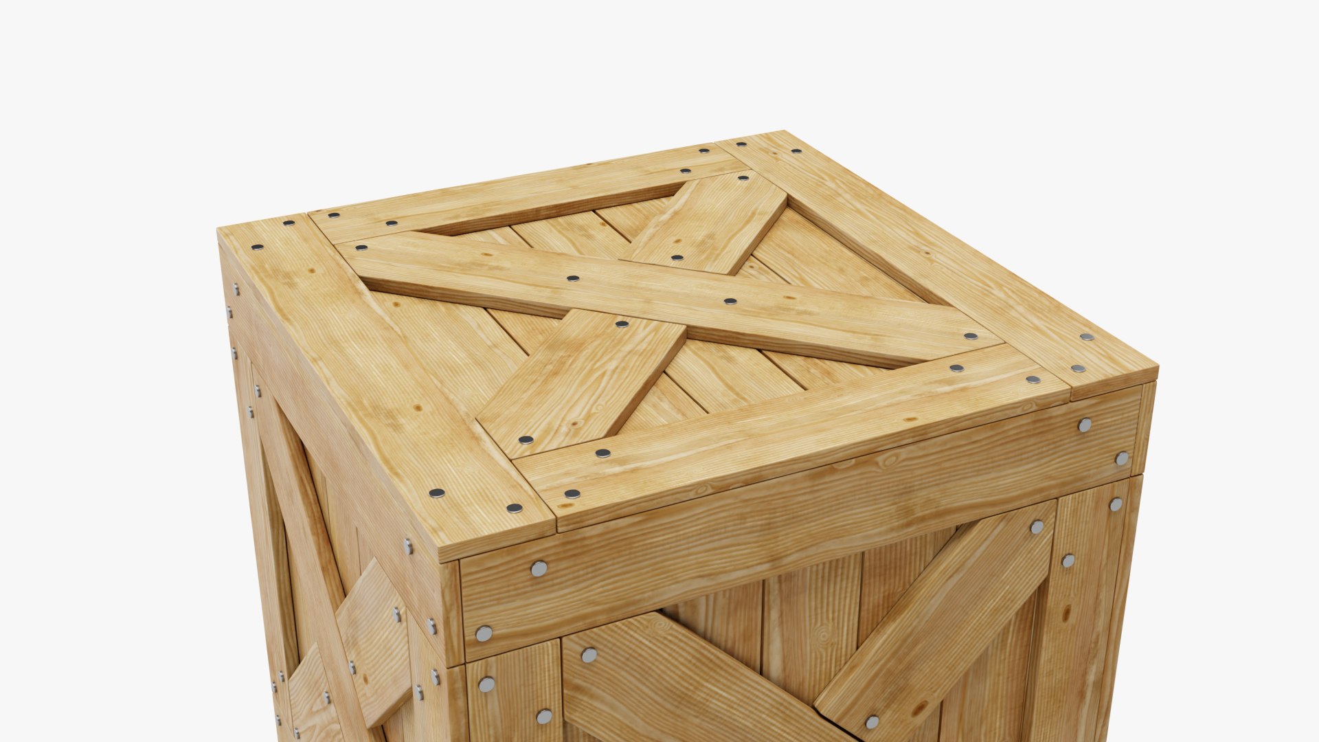 3D Wooden Box model - TurboSquid 2048941