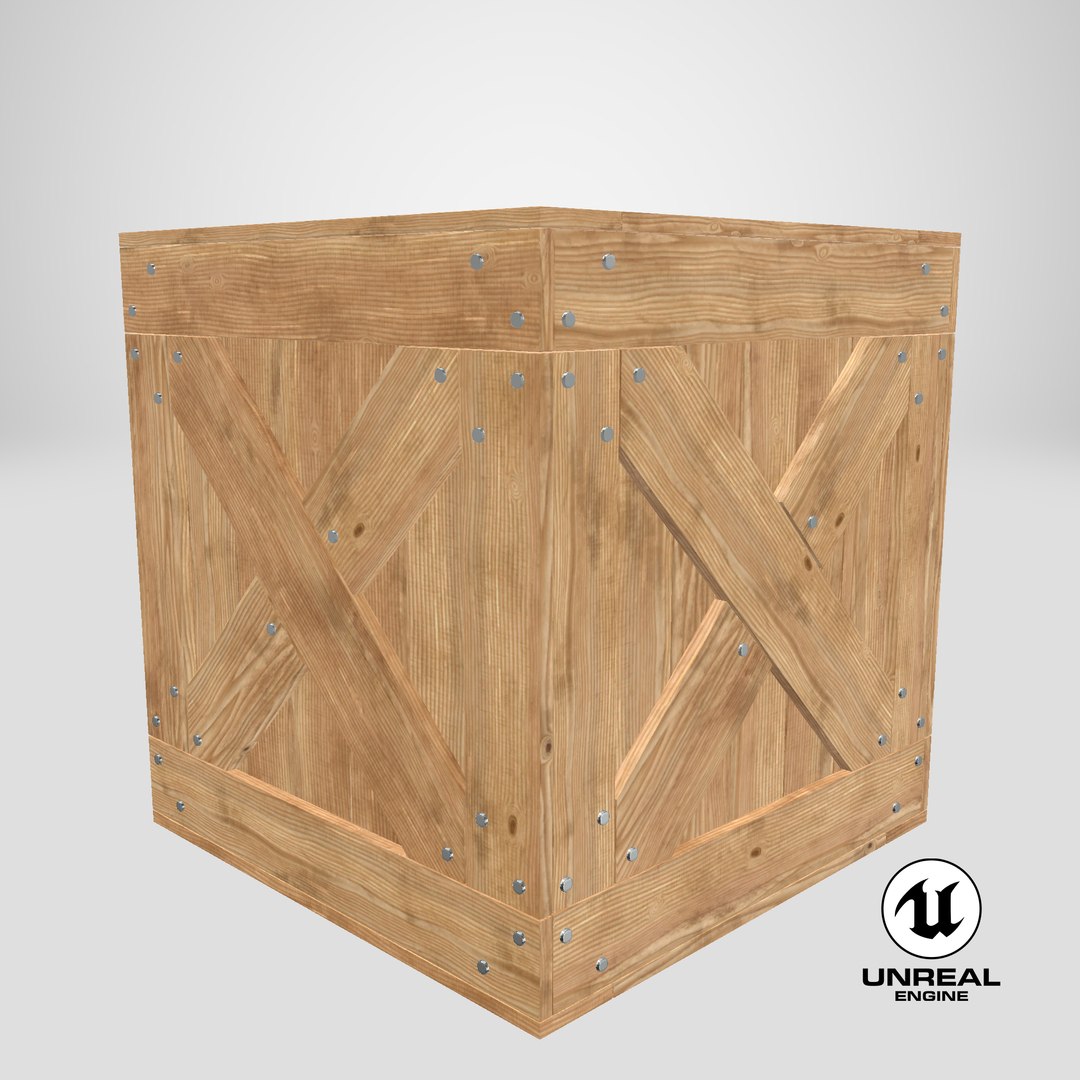 3D Wooden Box model - TurboSquid 2048941