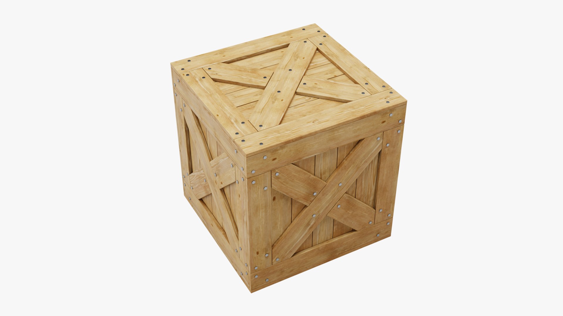 3D Wooden Box model - TurboSquid 2048941