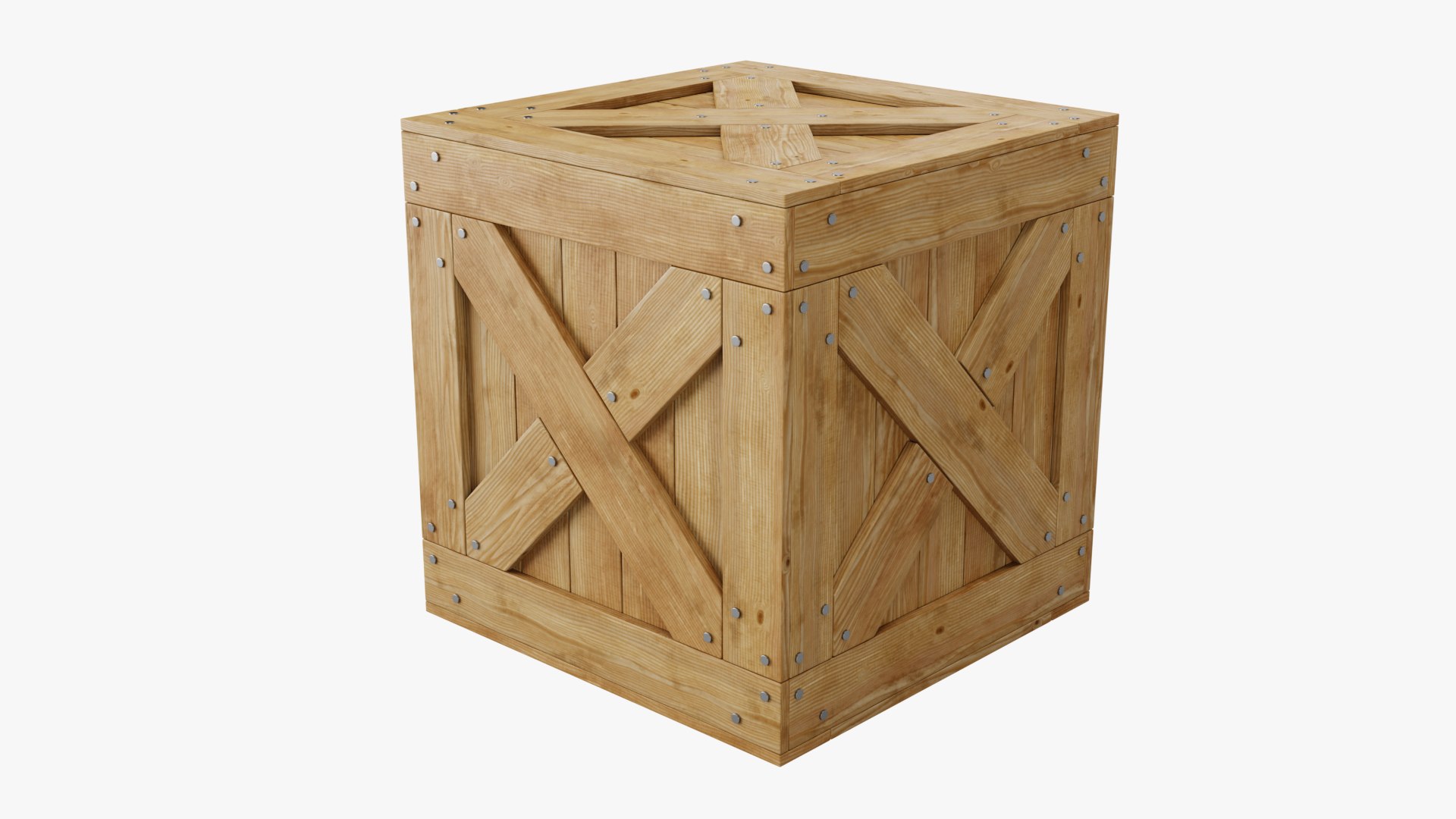 3D Wooden Box model - TurboSquid 2048941