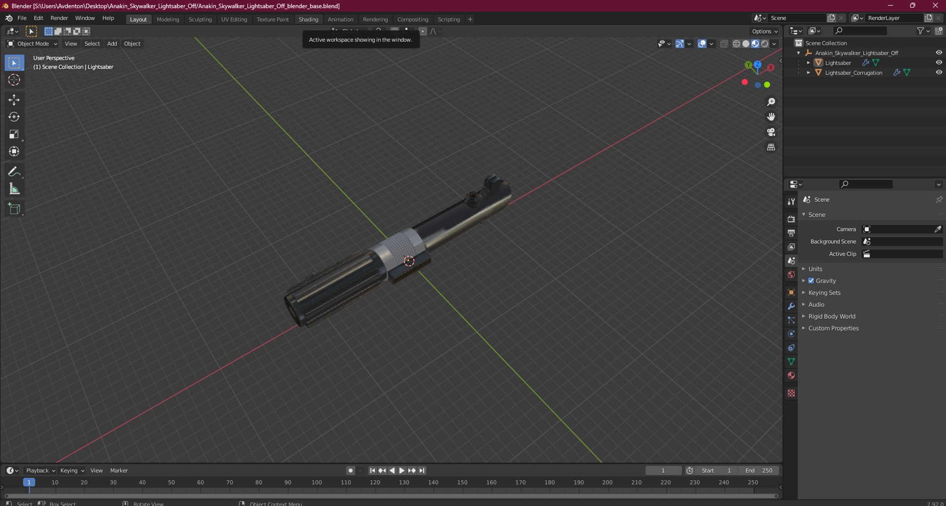 Anakin Skywalker Lightsaber Off 3D https://p.turbosquid.com/ts-thumb/w3/0hgTkx/X4/anakinskywalkerlightsaberoff3dmodel027/jpg/1719393281/1920x1080/fit_q87/3f8b3ceab05cf1f134d29572feb53f14ee274dc1/anakinskywalkerlightsaberoff3dmodel027.jpg
