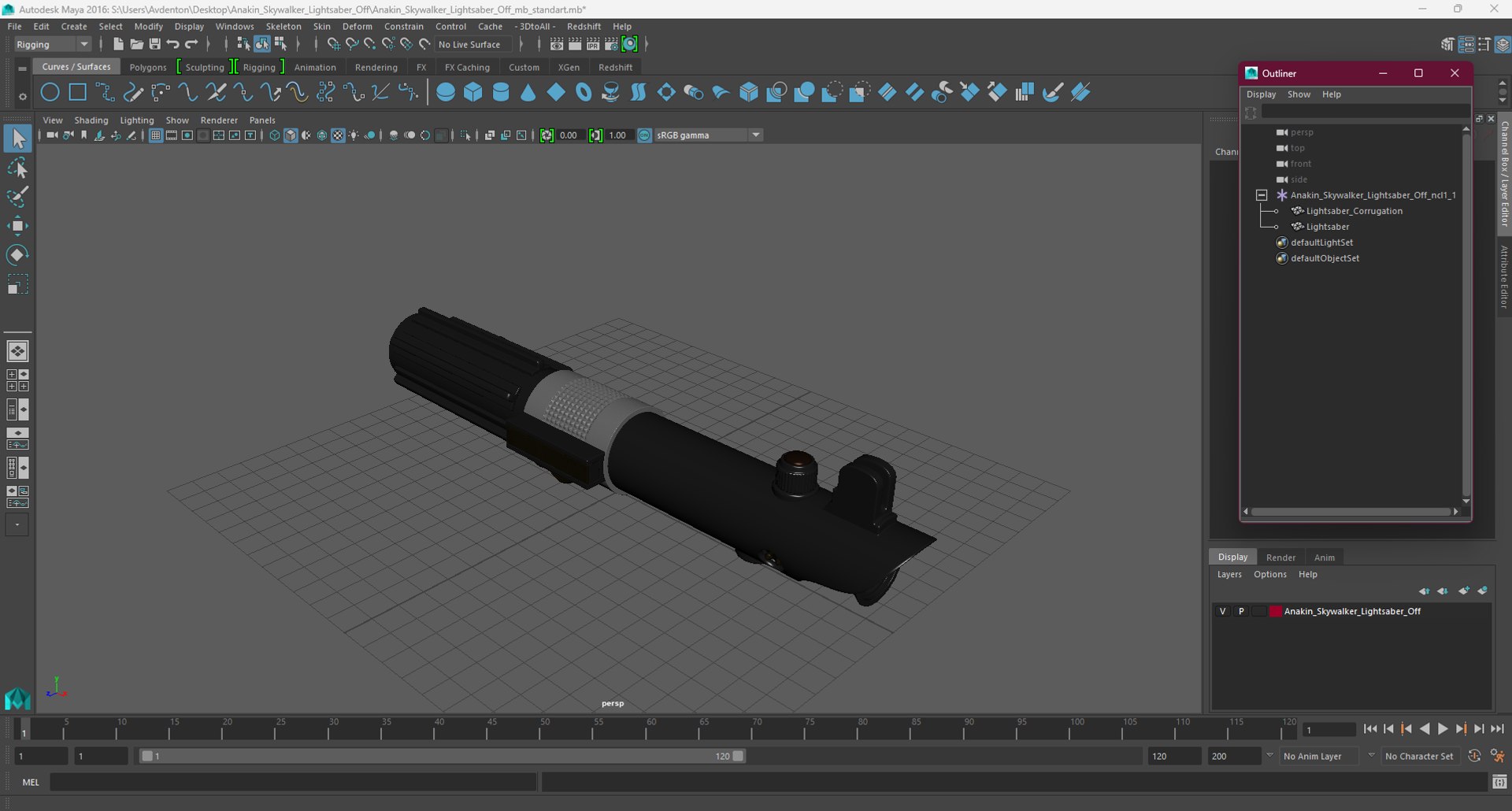 Anakin Skywalker Lightsaber Off 3D https://p.turbosquid.com/ts-thumb/w3/0hgTkx/dl/anakinskywalkerlightsaberoff3dmodel030/jpg/1719393299/1920x1080/fit_q87/6455873ac91e57ee037a36e2a1f6b52ffbd067a1/anakinskywalkerlightsaberoff3dmodel030.jpg