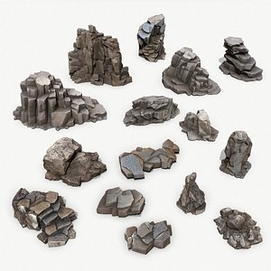 desert rocks 3D model