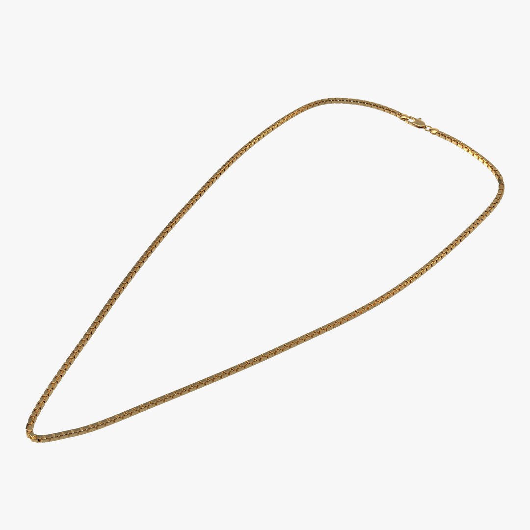Gold Chain 3D model preview