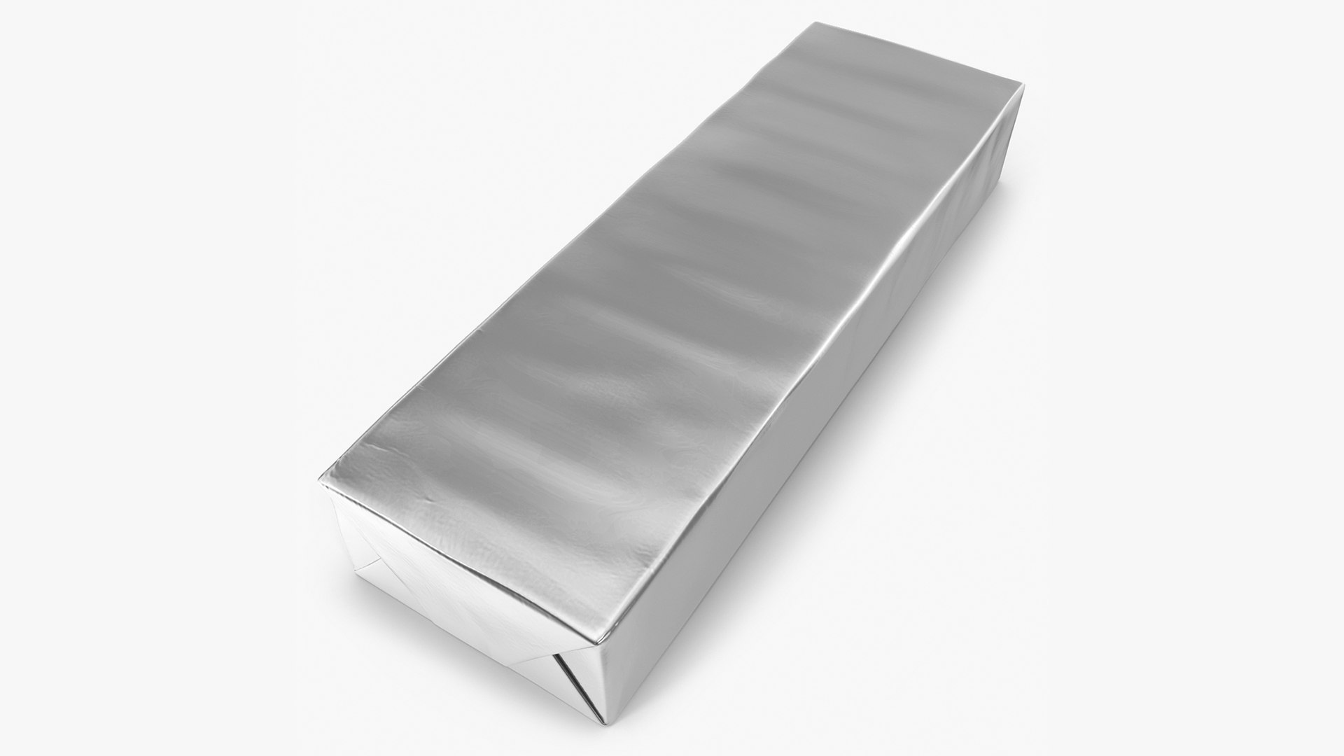 Chewing Gum Foil Pack 3D model preview
