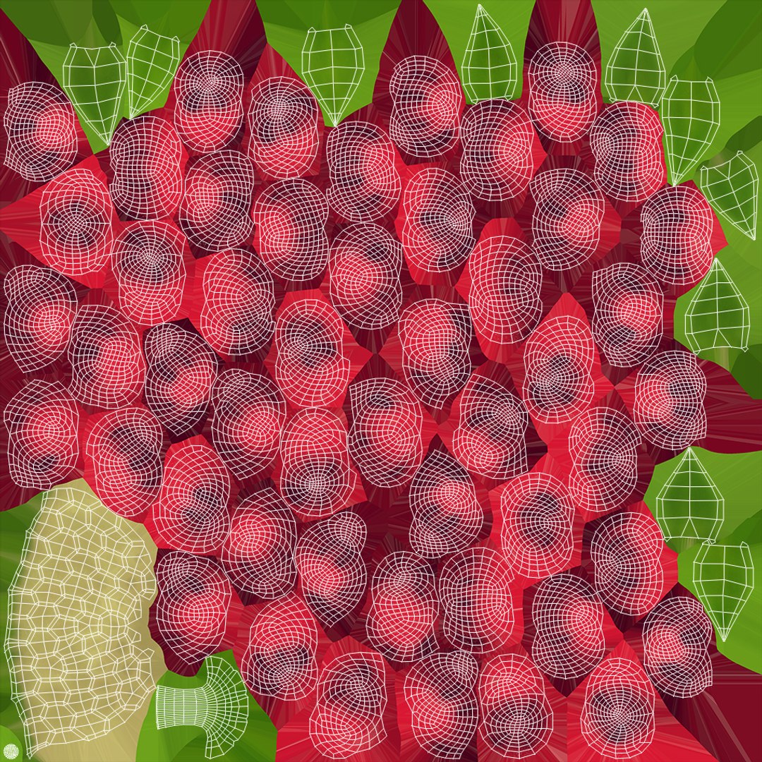 3D Model Cartoon Raspberry - TurboSquid 2095359