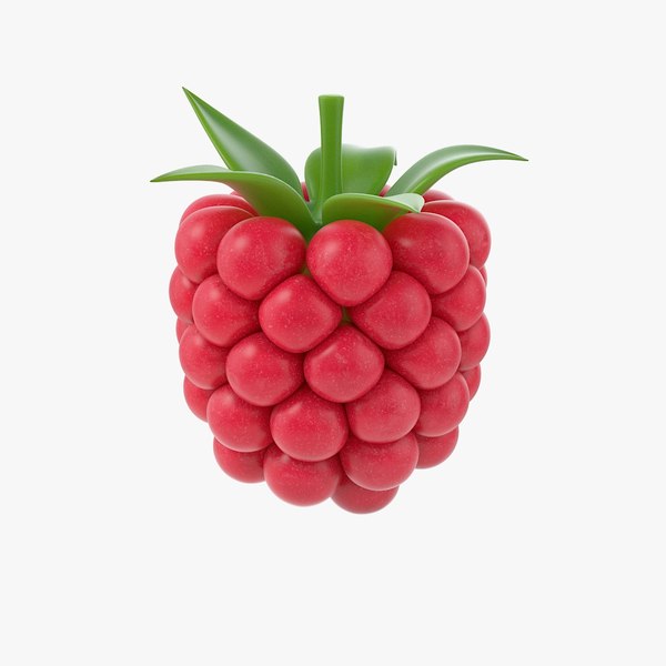 3D model Cartoon Raspberry