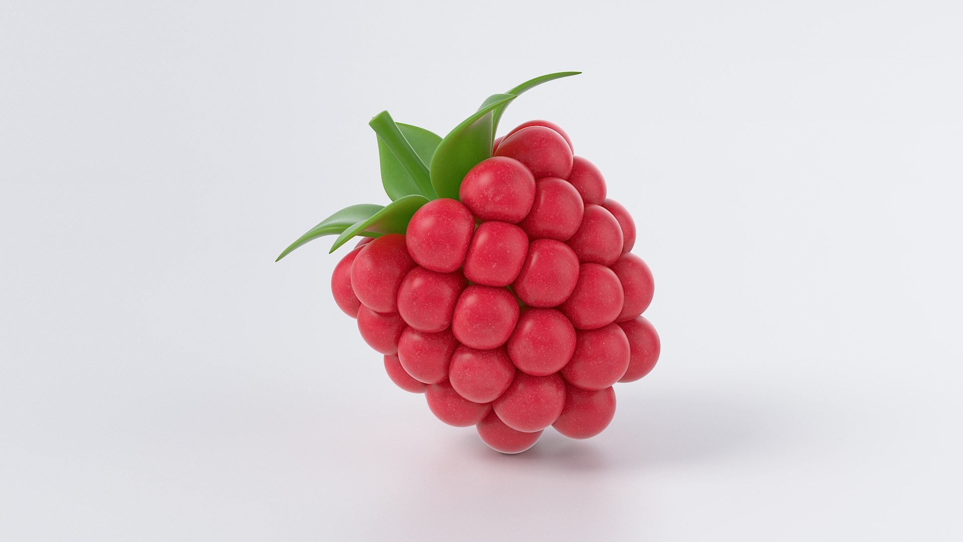 3D Model Cartoon Raspberry - TurboSquid 2095359