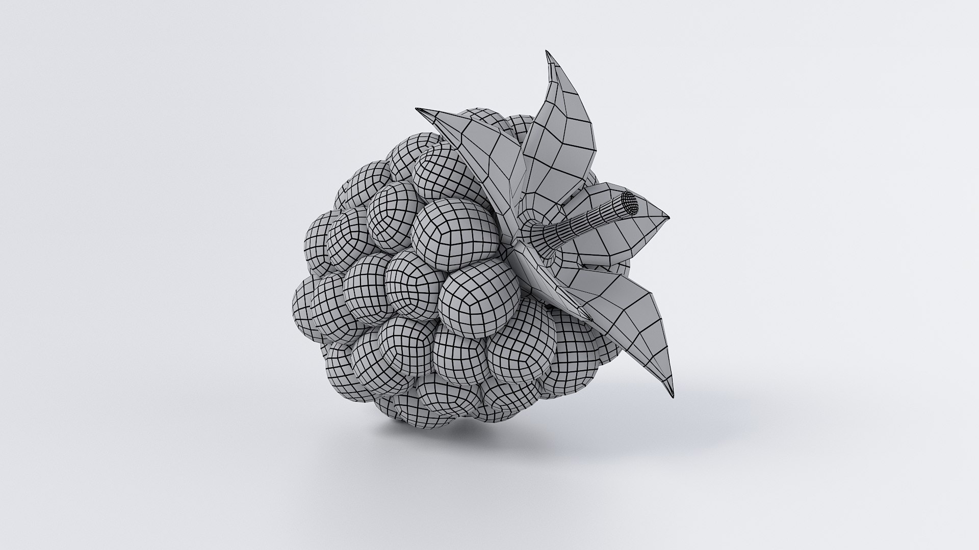 3D Model Cartoon Raspberry - TurboSquid 2095359