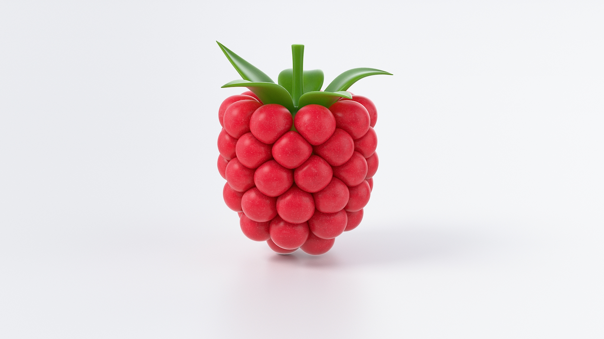 3D Model Cartoon Raspberry - TurboSquid 2095359