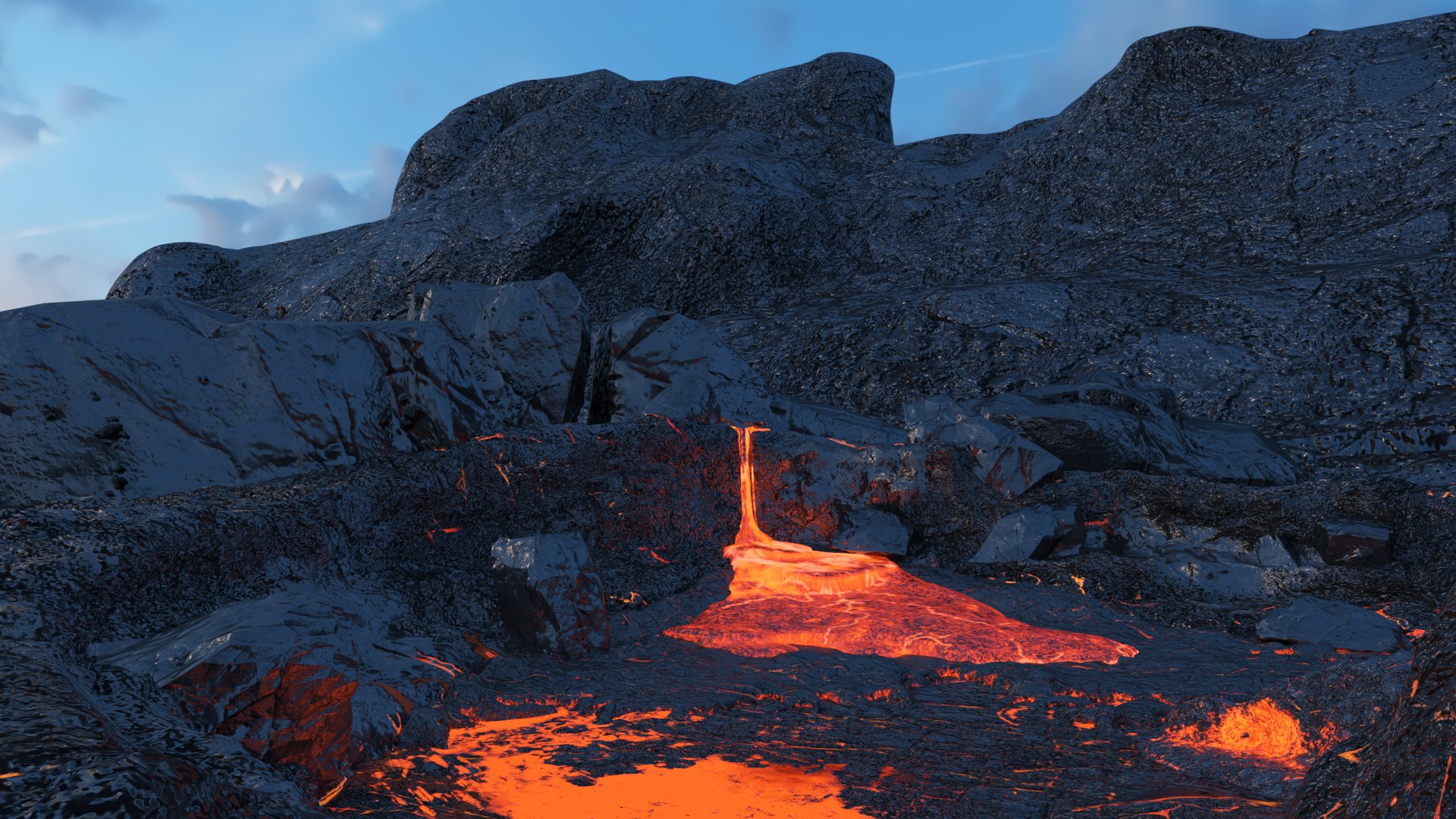 Volcanic Eruption Pbr 3D - TurboSquid 1607723