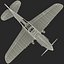 curtiss p-40 warhawk fighter 3d max