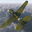 curtiss p-40 warhawk fighter 3d max