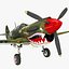 curtiss p-40 warhawk fighter 3d max