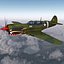 curtiss p-40 warhawk fighter 3d max