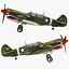 curtiss p-40 warhawk fighter 3d max