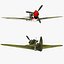 curtiss p-40 warhawk fighter 3d max