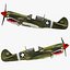 curtiss p-40 warhawk fighter 3d max