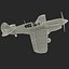 curtiss p-40 warhawk fighter 3d max