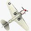 curtiss p-40 warhawk fighter 3d max