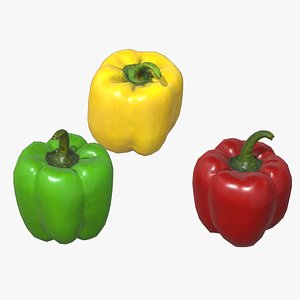 3D model Capsicum Low Poly