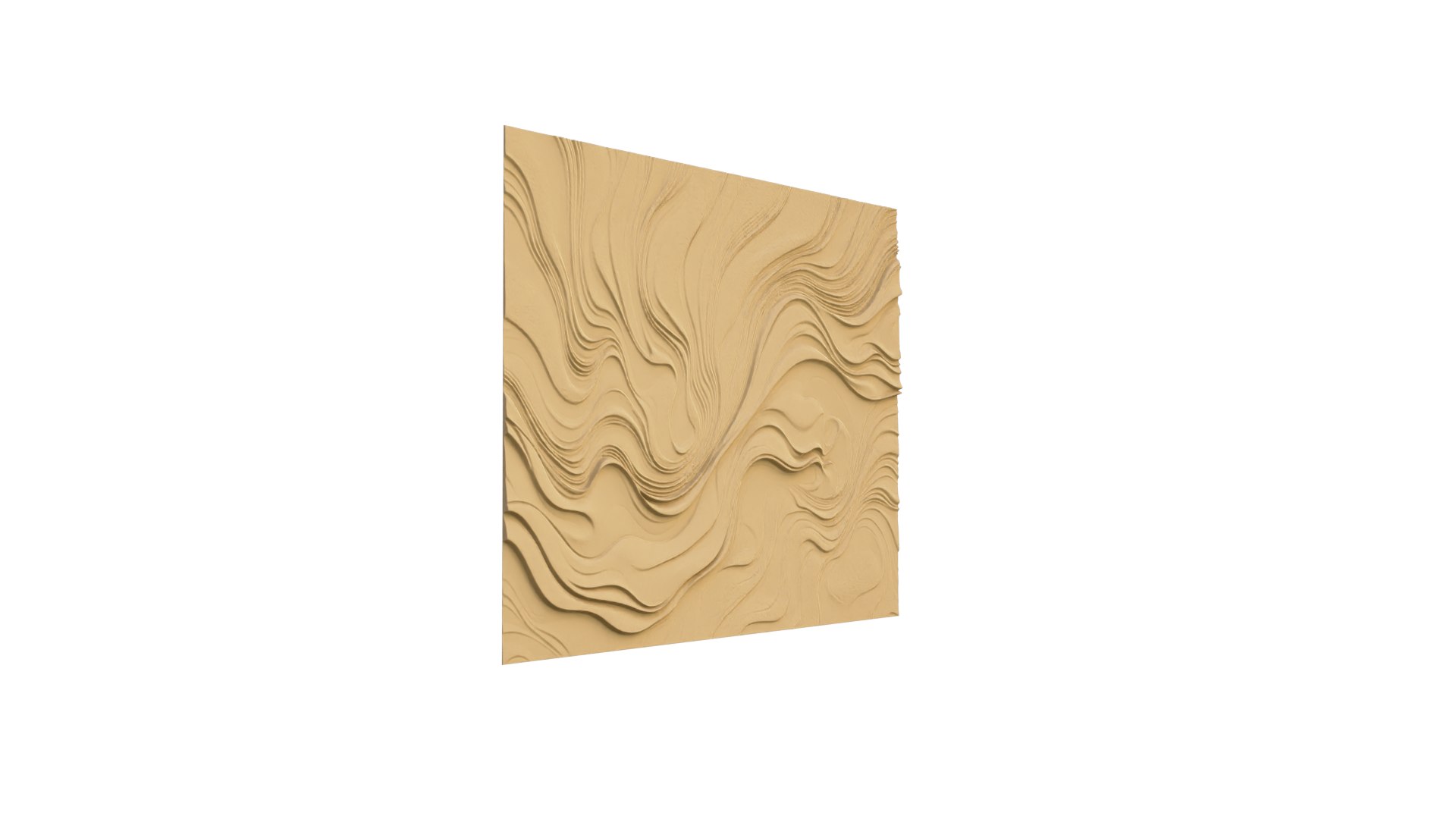 Modern Panel Wall Decor Set Wall Relief Mural CNC 111 3D Model ...