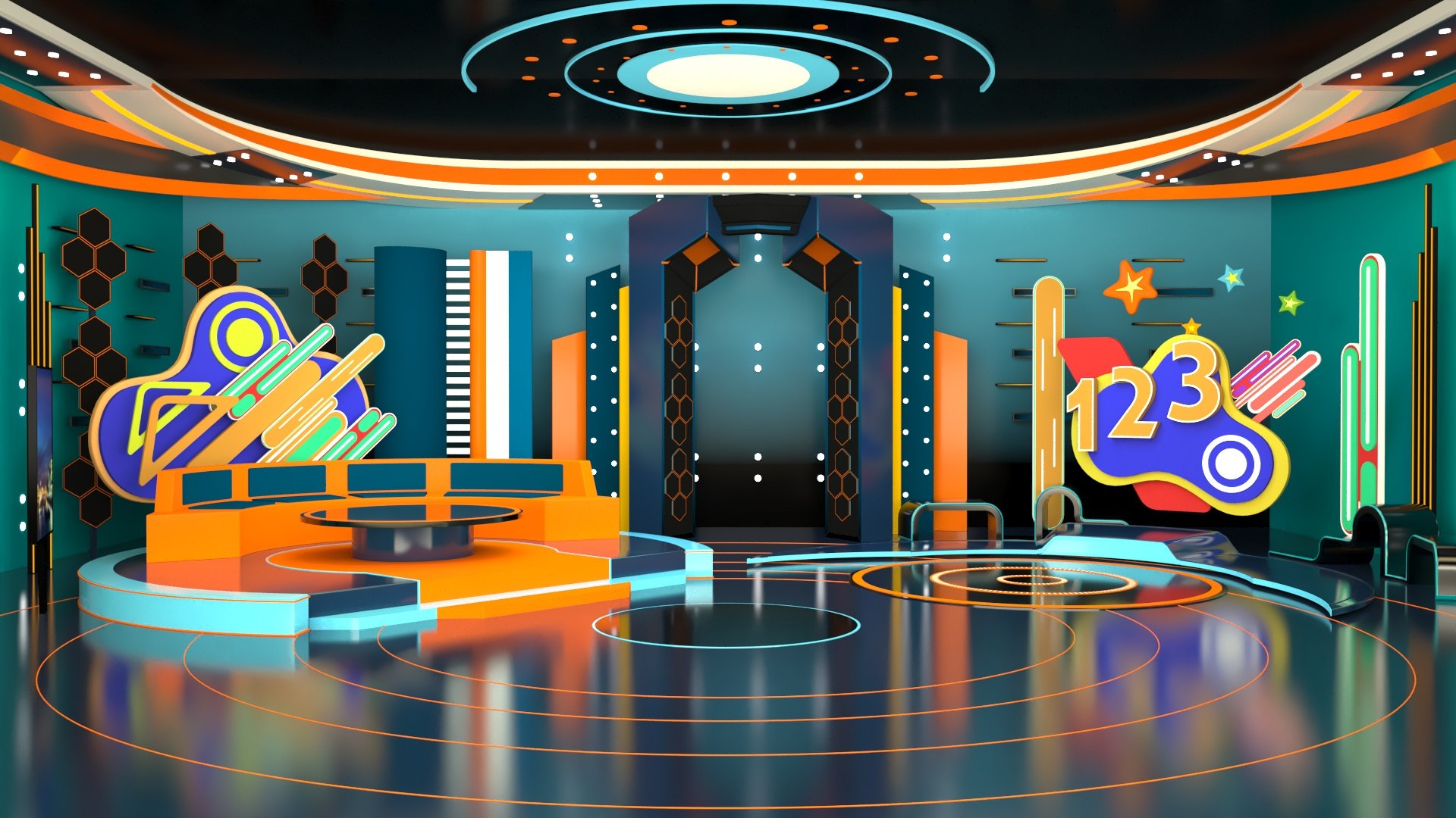 Tv Studio Design 3D Model - TurboSquid 1786142