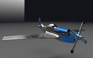 Airplane P-51 3D