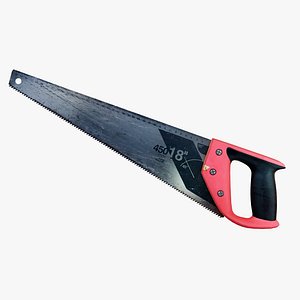 saw tool handsaw 3D model
