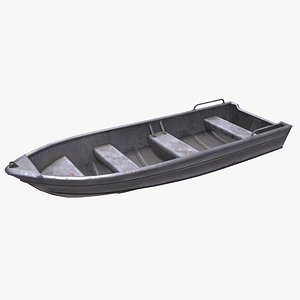 Metal Row Boat Low-poly PBR