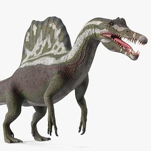 Spinosaurus Dinosaur Green Basic Pose model