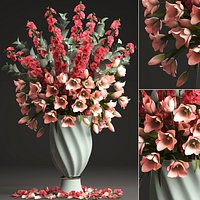 Bouquet of spring flowers tulips