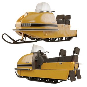Buran snowmobile 3D model