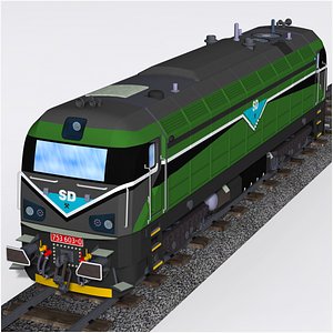 czech sd class 753-6 diesel electric locomotive 3D