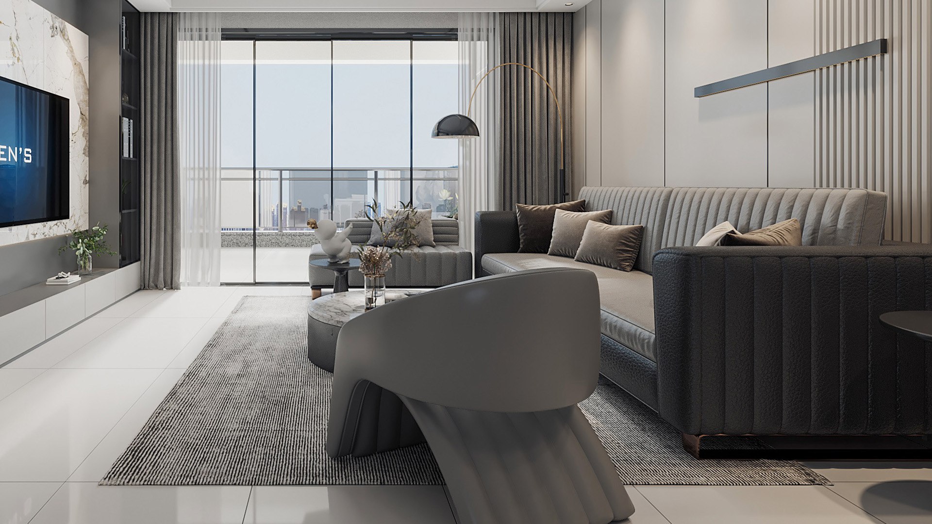 Modern Living Room 3D Model - TurboSquid 2241325