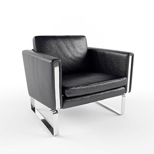 3d model of leather chair