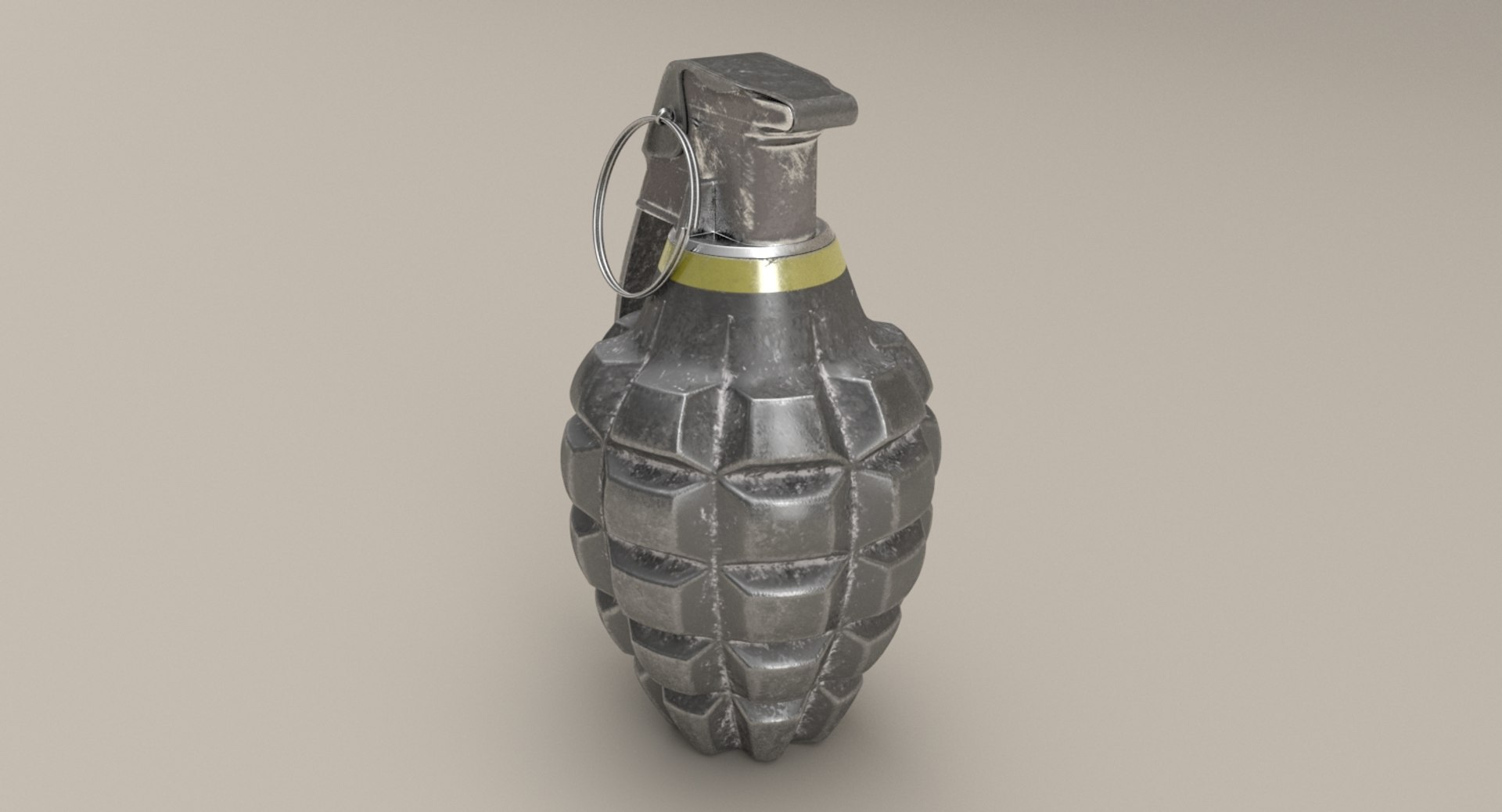 3D hand grenade mk2 2 model - TurboSquid 1239518