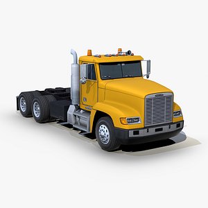 3D model Freightliner FLD 120 2000 semi truck
