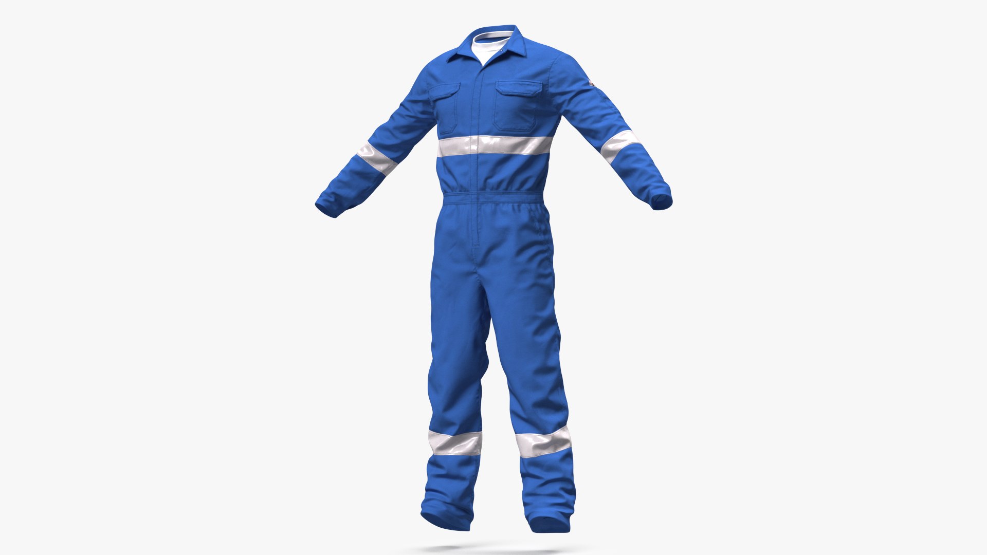 Oil Field Worker Suit 3D model preview