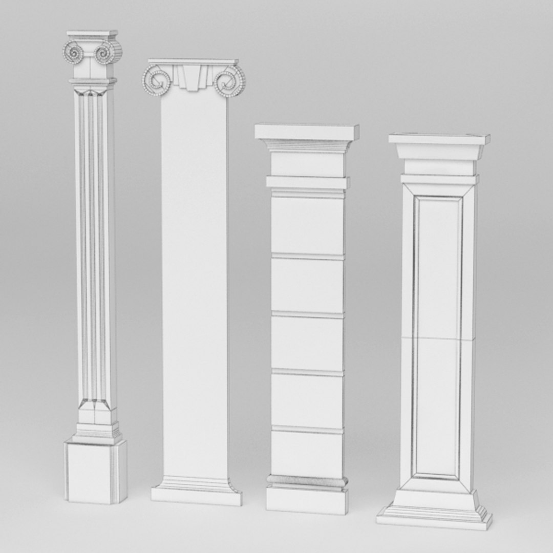 3d Columns Model