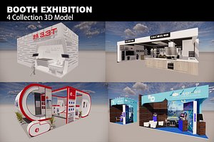 3D model Booth exhibition-A6