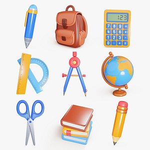 School Supplies Pack model