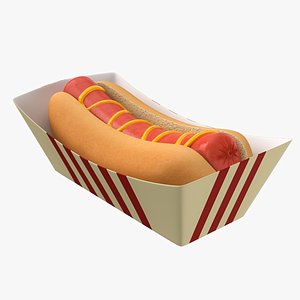 Hot Dog Sandwich 01 3D Model